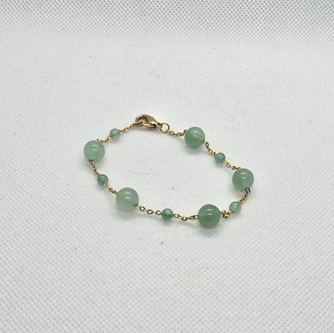 Bracelet métal et perles