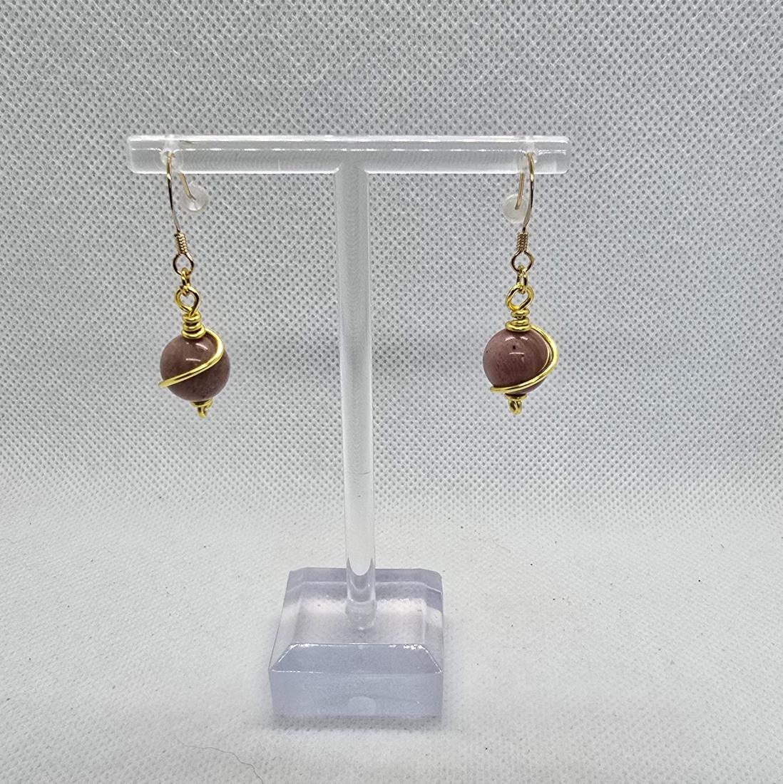 Boucles d'oreilles en fils métal