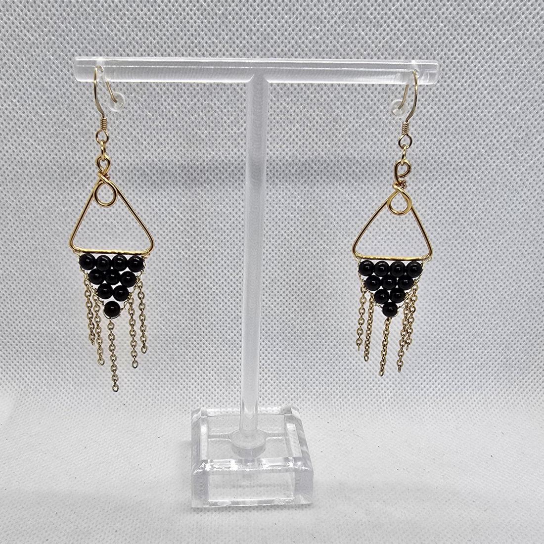 Boucles d'oreilles en fils métal