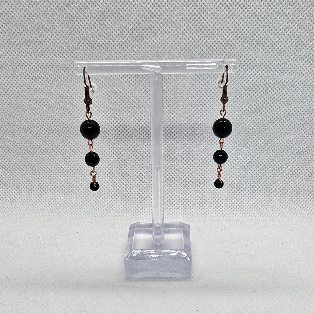 Boucles d'oreilles en fils métal