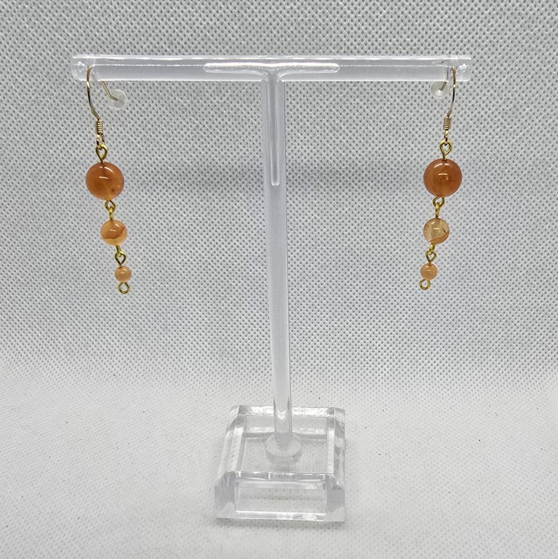 Boucles d'oreilles en fils métal