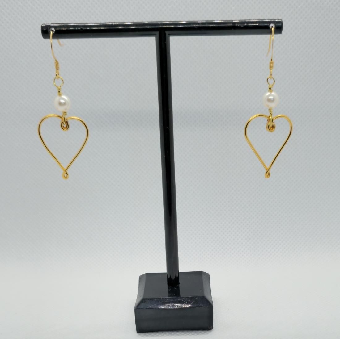 Boucles d'oreilles coeur