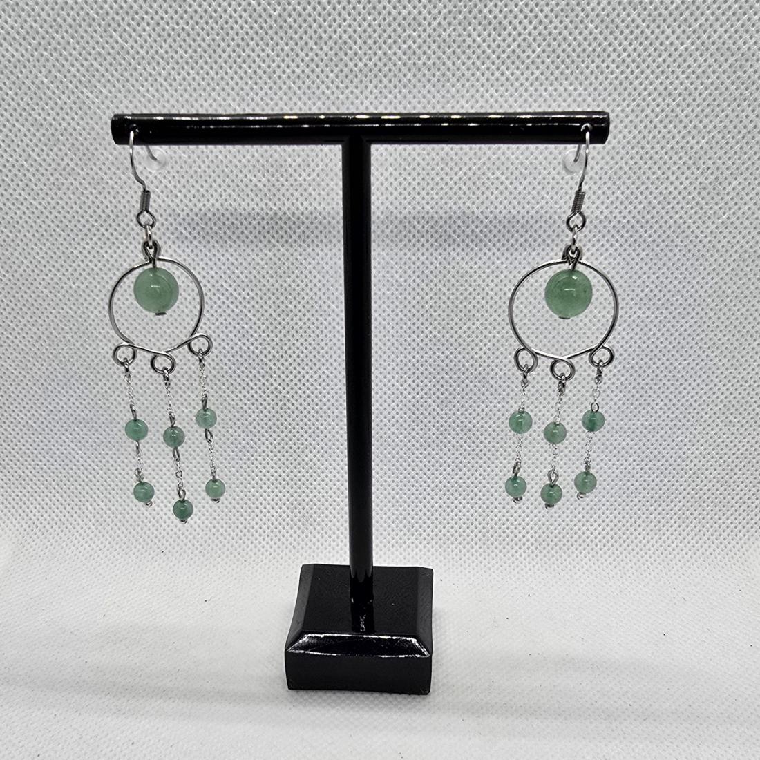 Boucles d'oreilles en fils métal