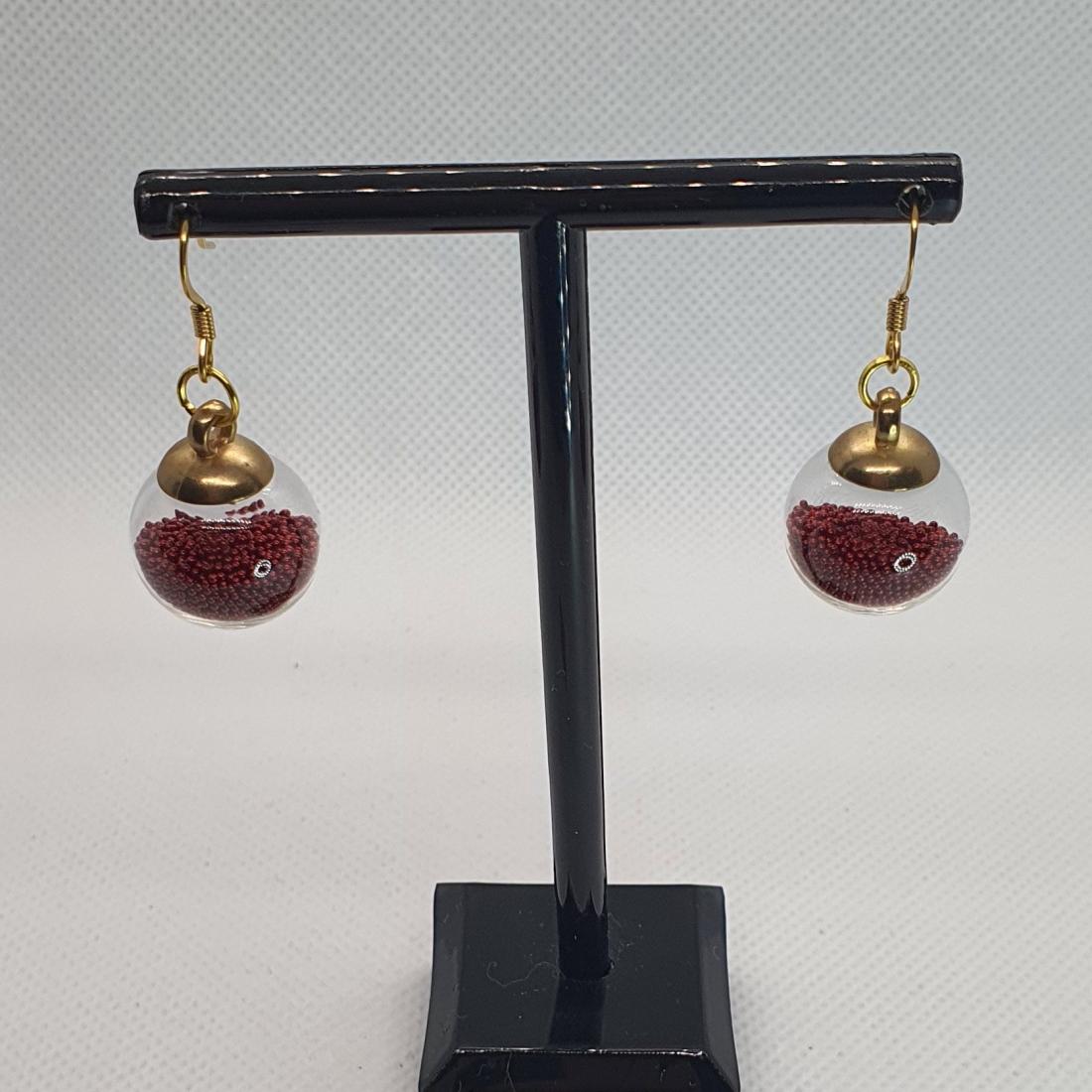 Boucles d'oreilles microbilles