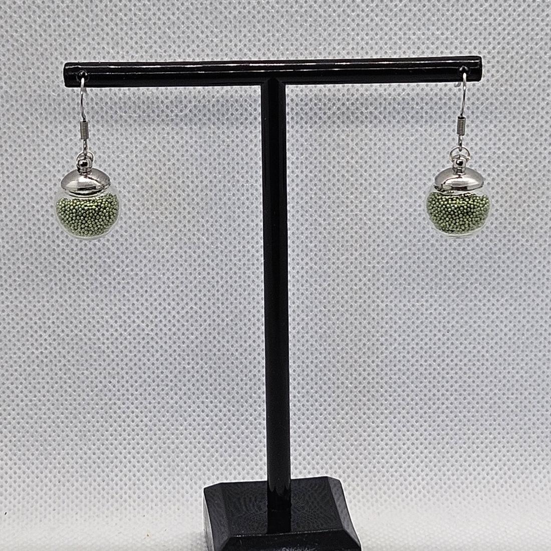 Boucles d'oreilles microbilles