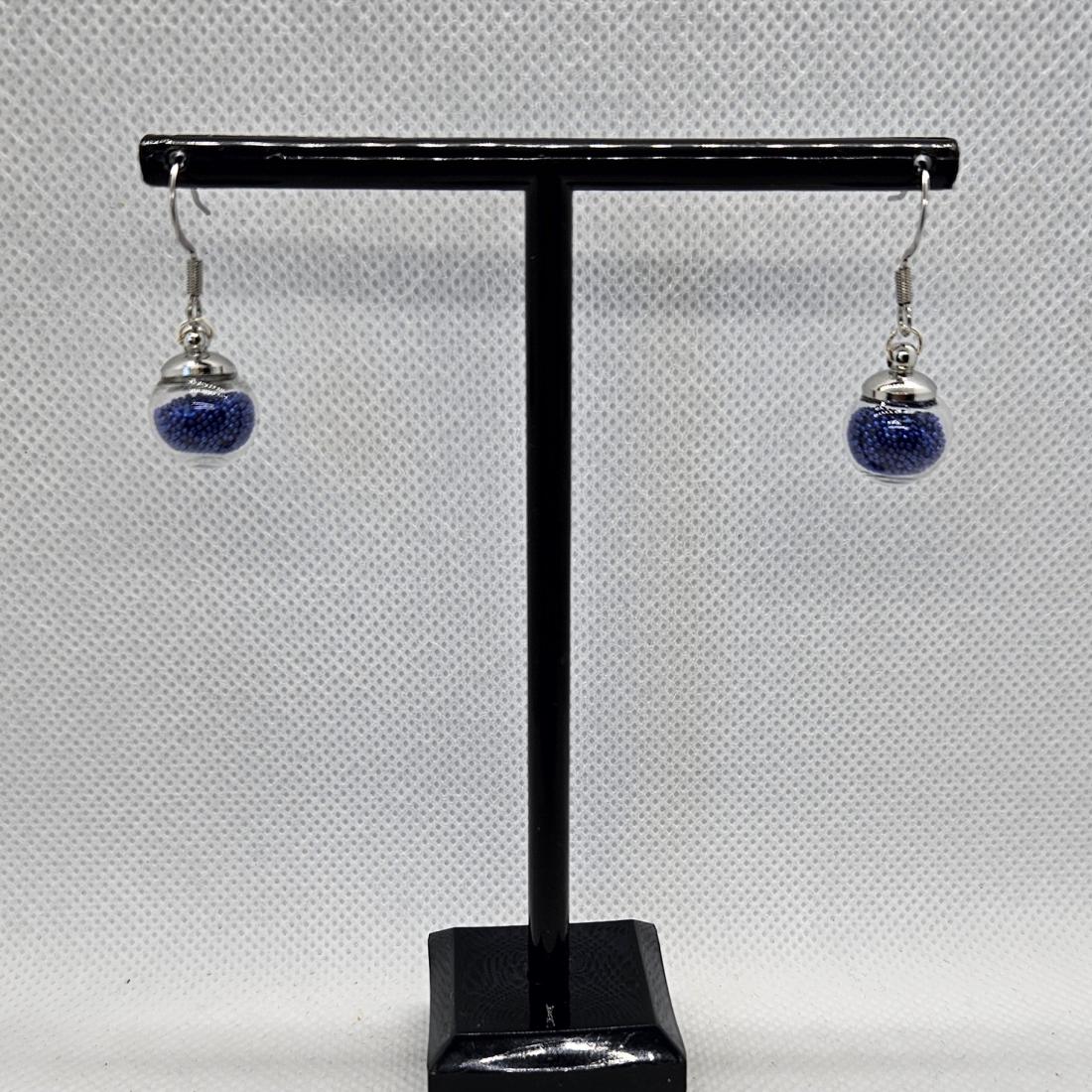Boucles d'oreilles microbilles