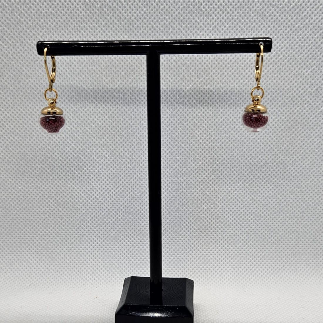 Boucles d'oreilles microbilles