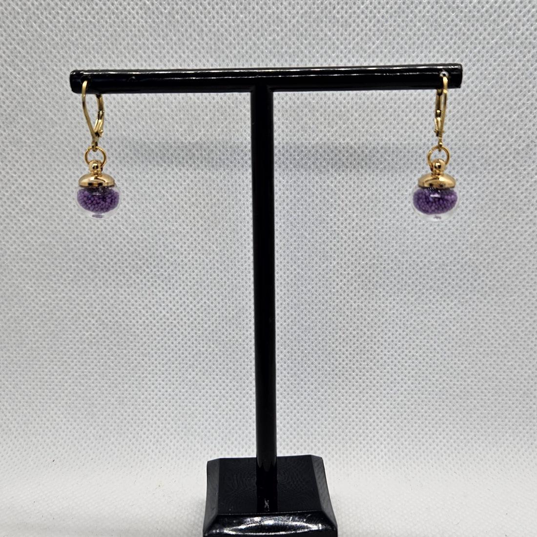 Boucles d'oreilles microbilles