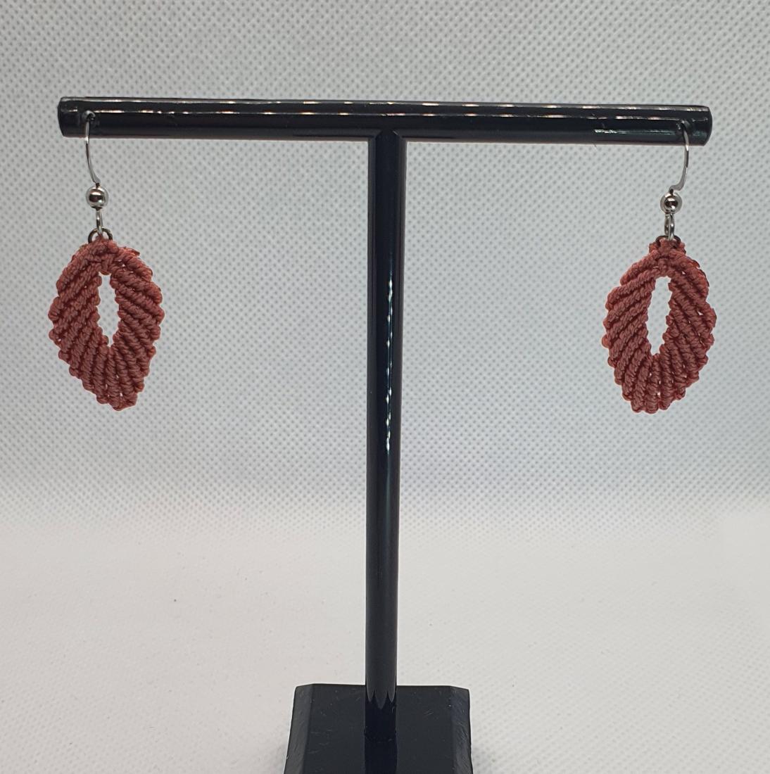 Boucles d'oreilles Macramé