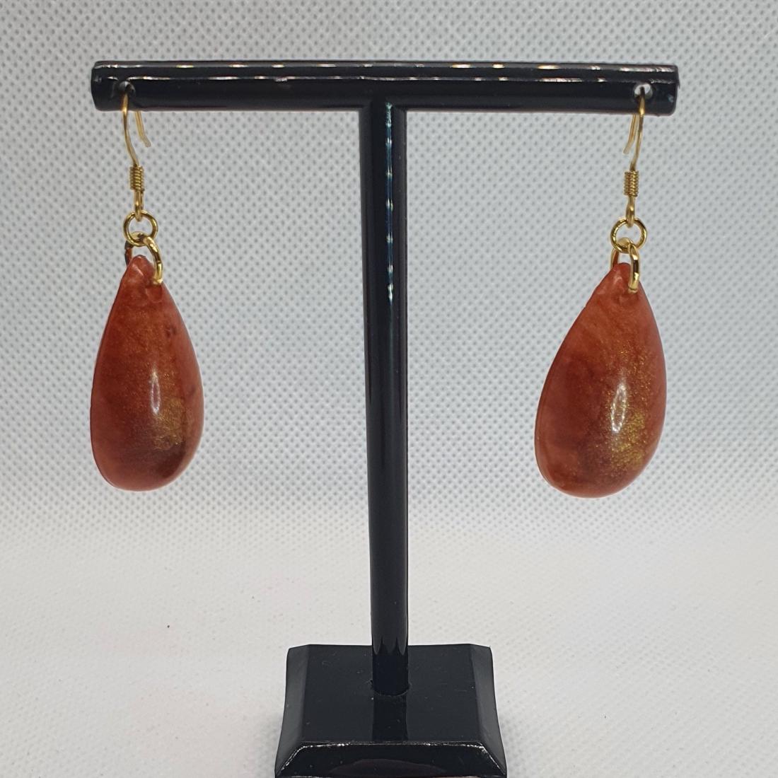 Boucles d'oreilles en résine