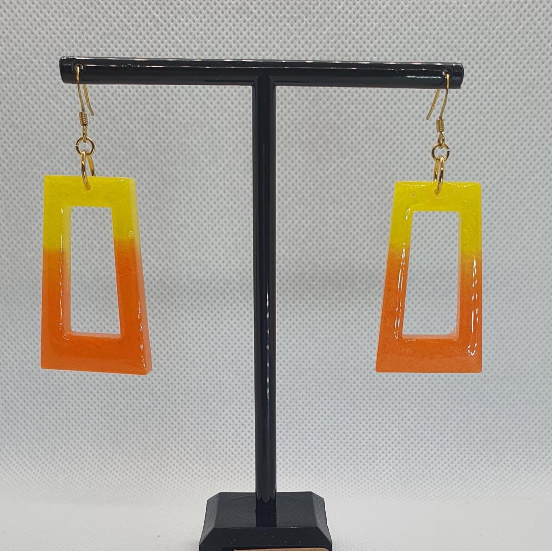 Boucles d'oreilles en résine