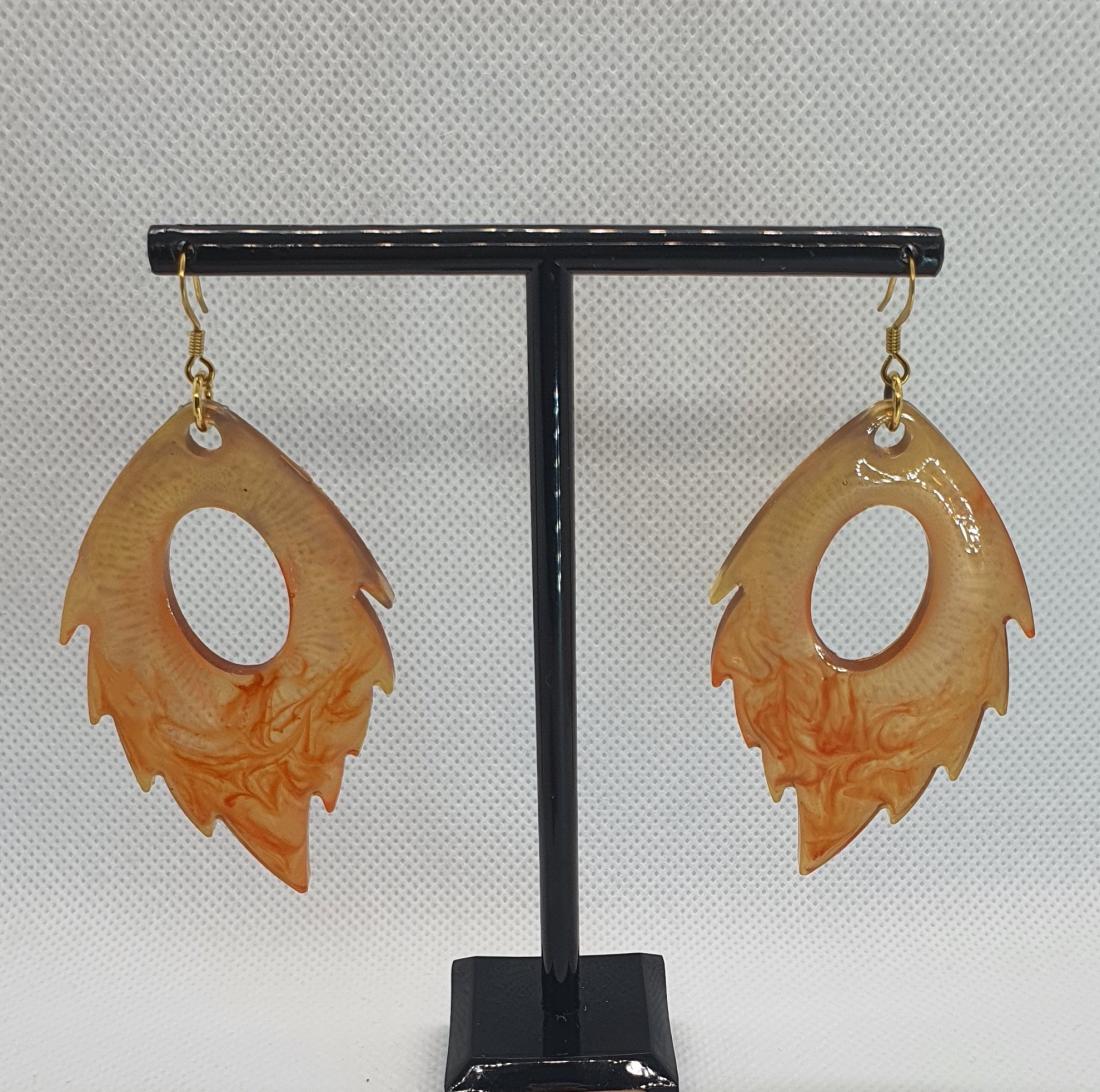 Boucles d'oreilles en résine