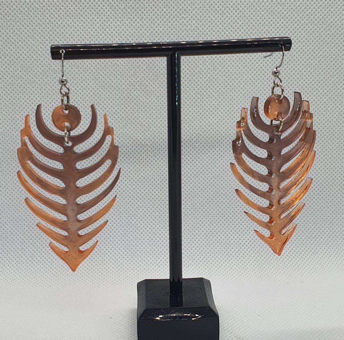 Boucles d'oreilles en résine