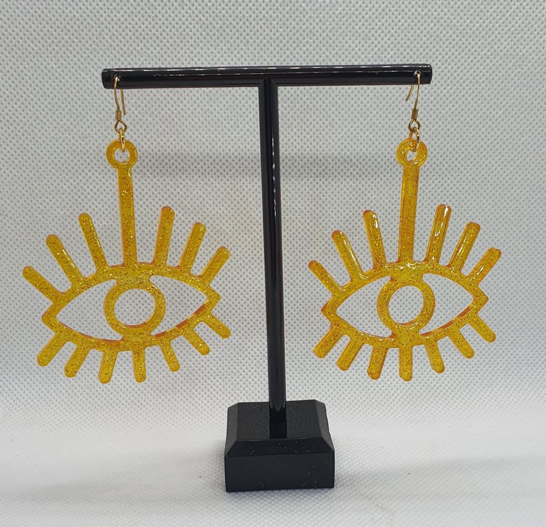 Boucles d'oreilles en résine