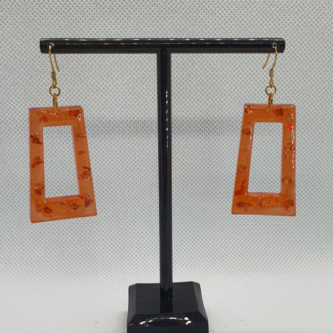 Boucles d'oreilles en résine