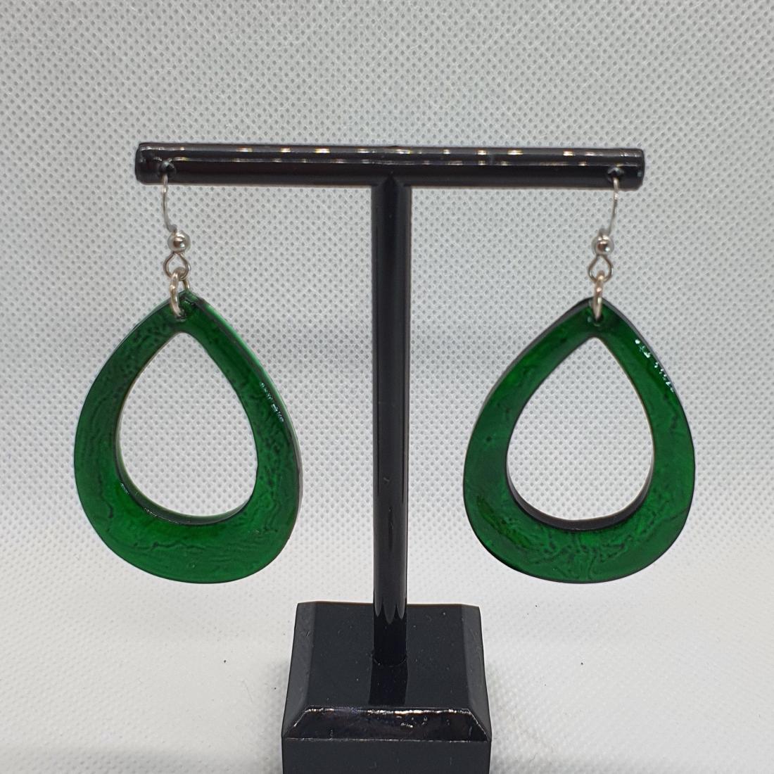 Boucles d'oreilles en résine