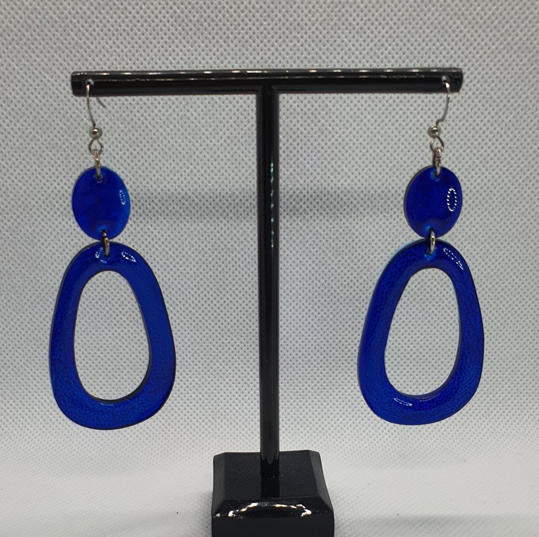 Boucles d'oreilles en résine
