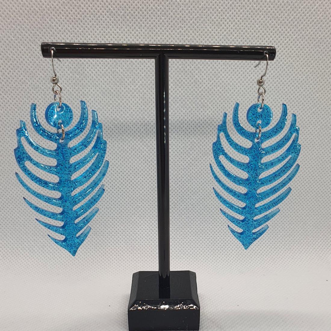 Boucles d'oreilles en résine