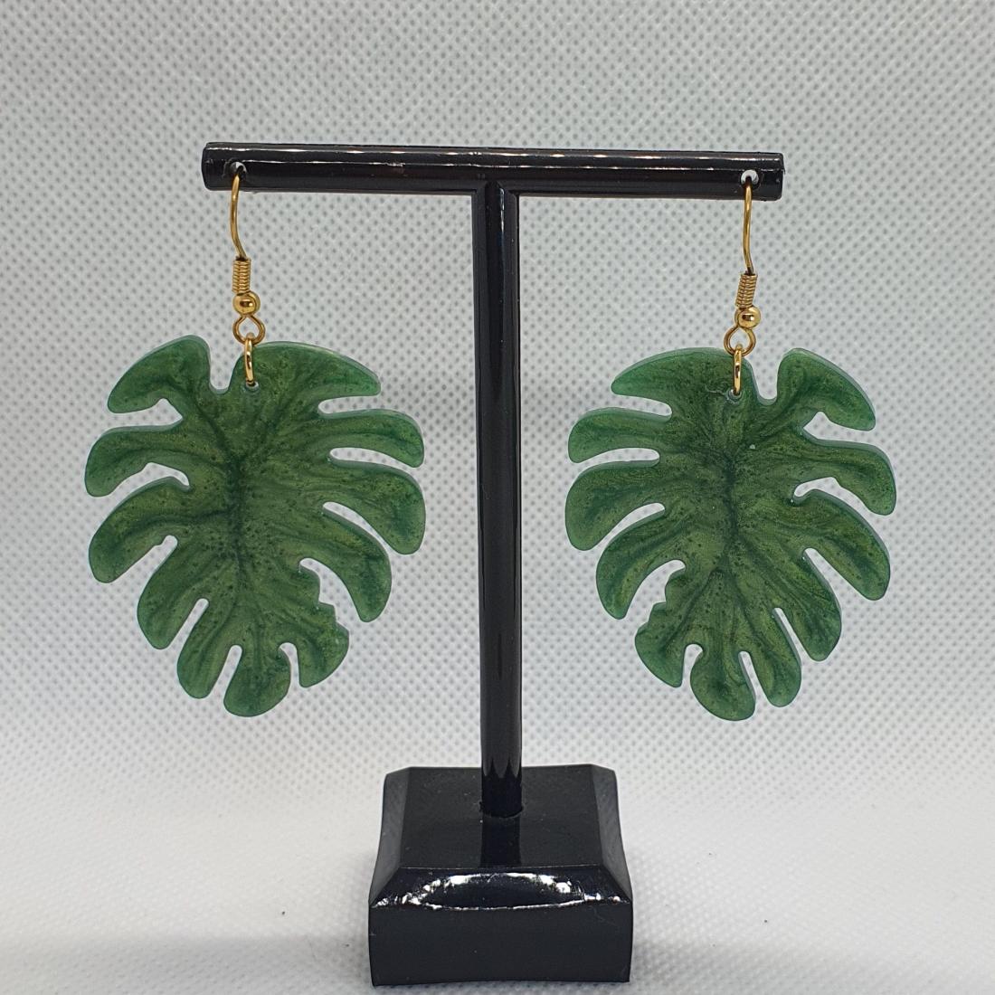 Boucles d'oreilles en résine