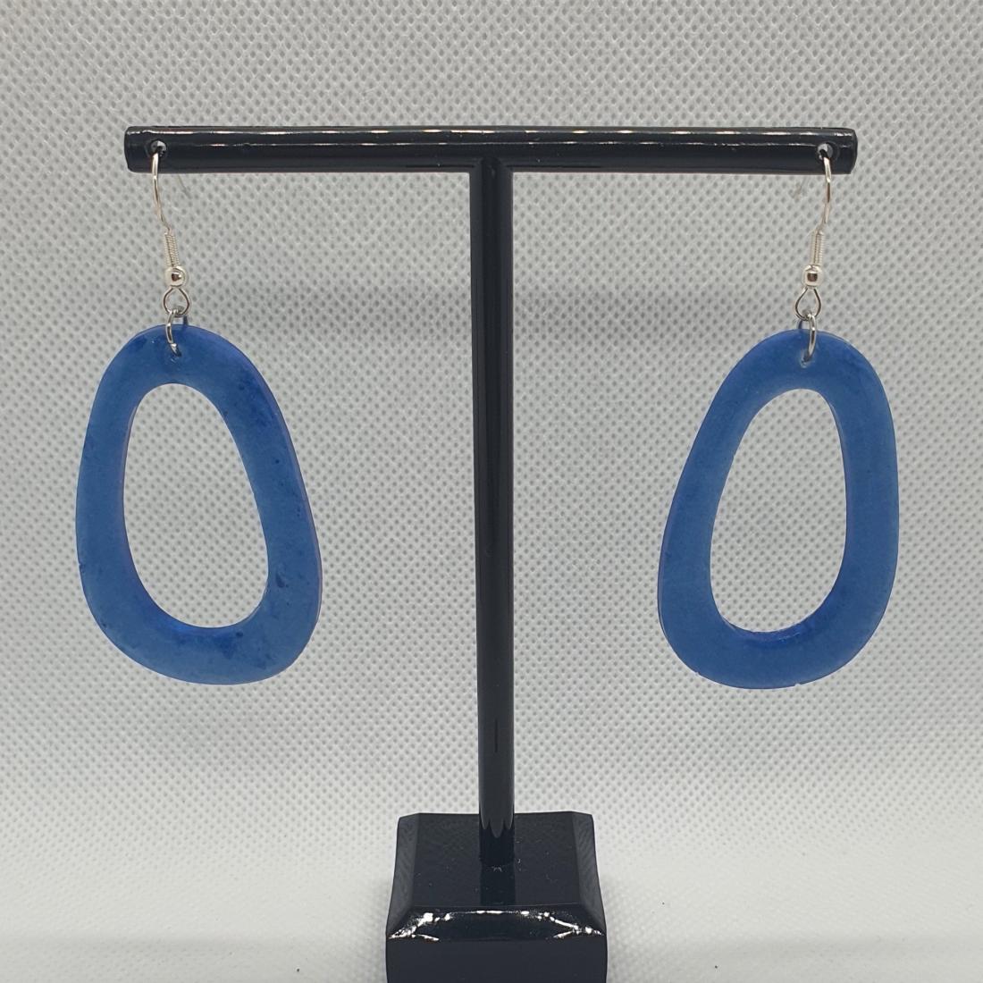Boucles d'oreilles en résine