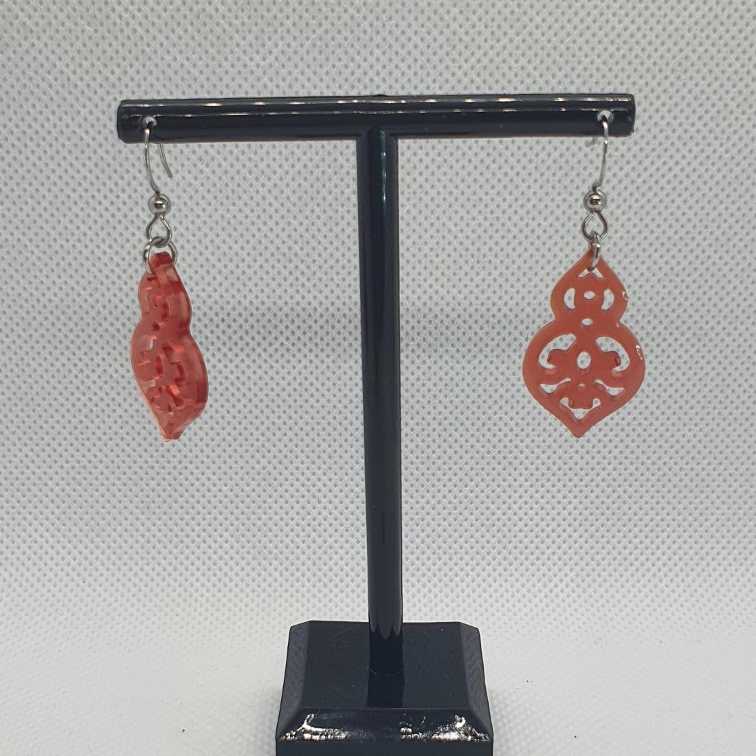 Boucles d'oreilles en résine