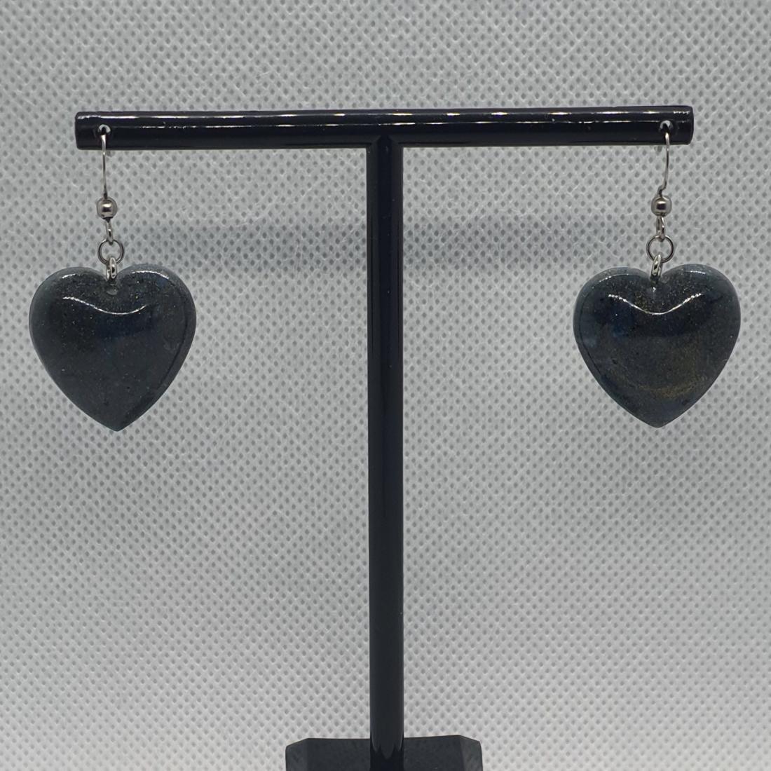 Boucles d'oreilles en résine