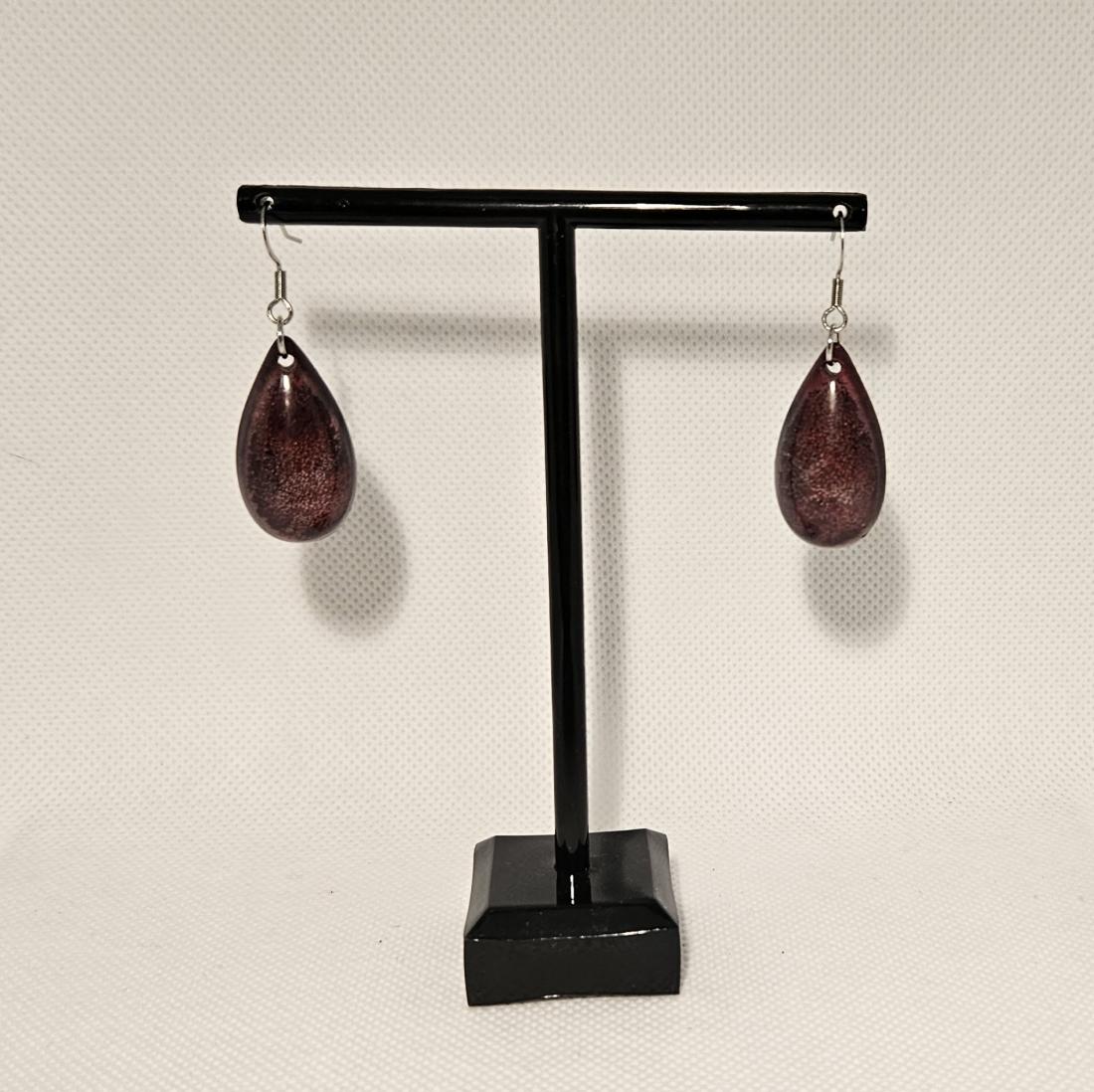 Boucles d'oreilles en résine
