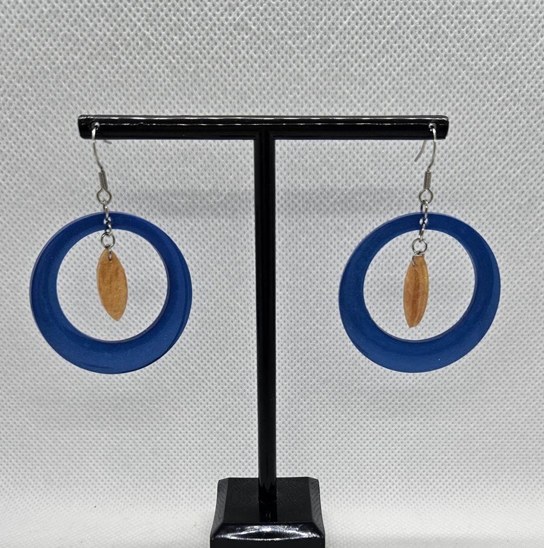 Boucles d'oreilles en résine