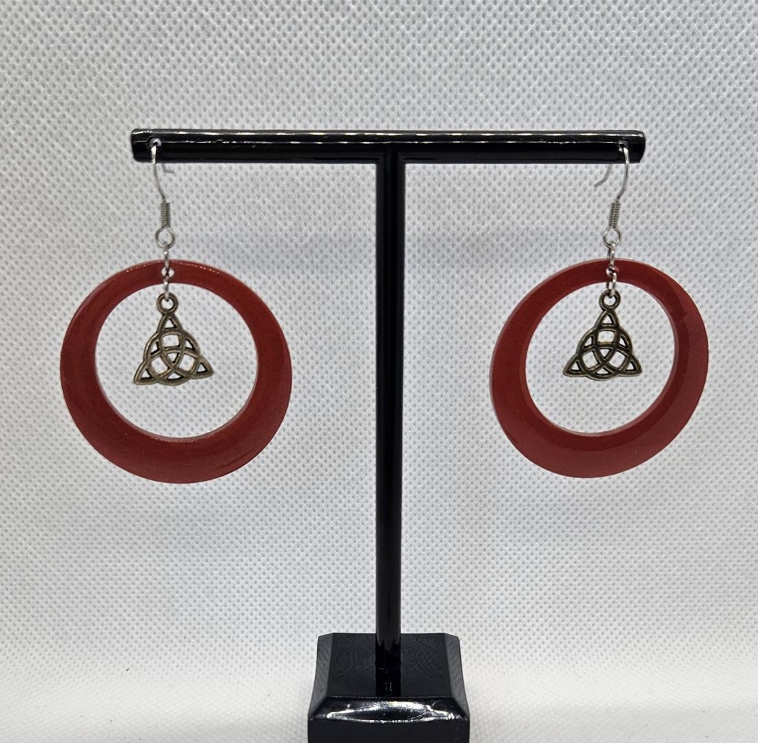 Boucles d'oreilles en résine