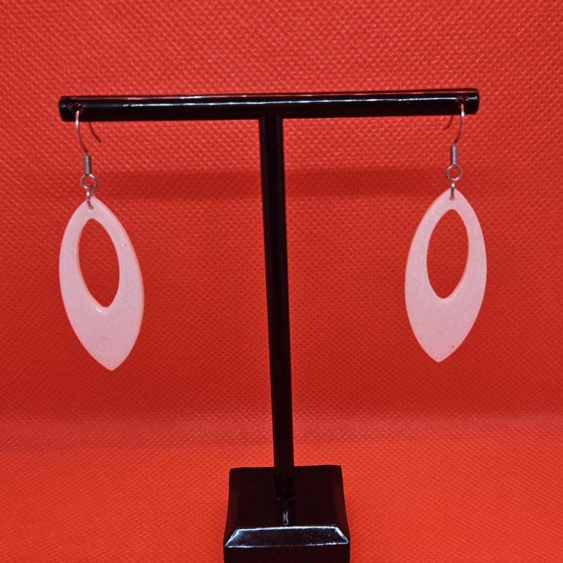 Boucles d'oreilles en résine