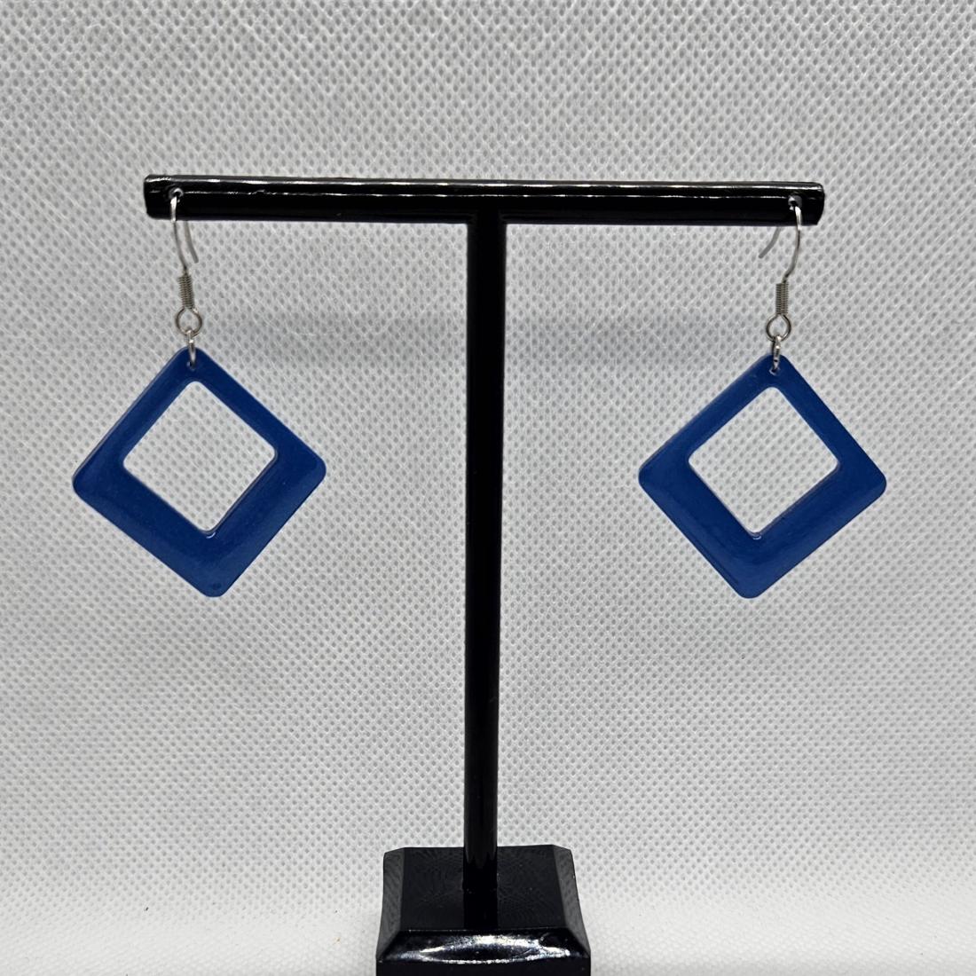Boucles d'oreilles en résine