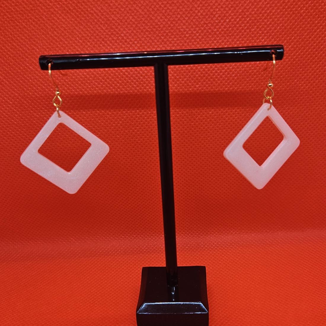 Boucles d'oreilles en résine