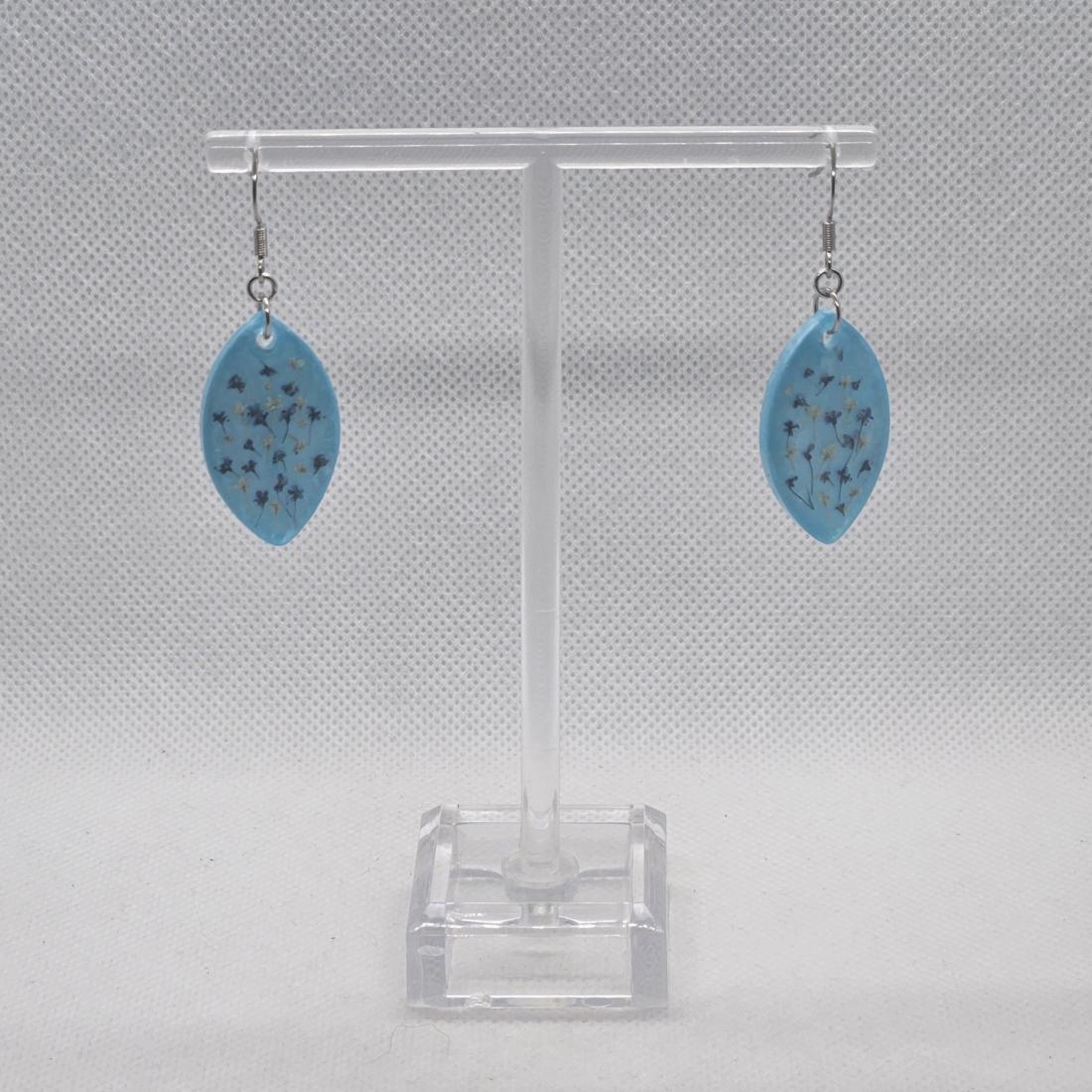 Boucles d'oreilles en résine
