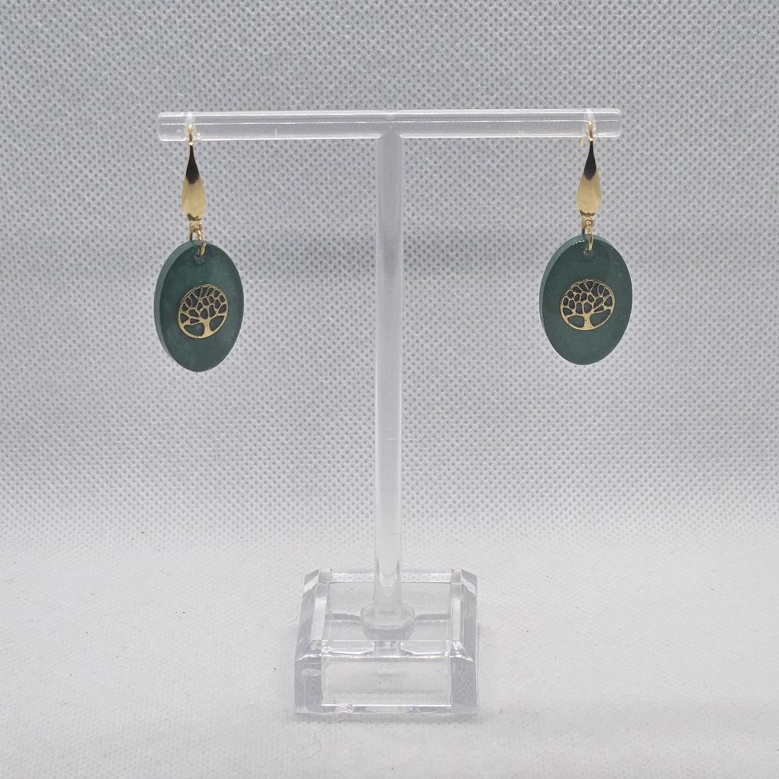 Boucle d'oreille en résine
