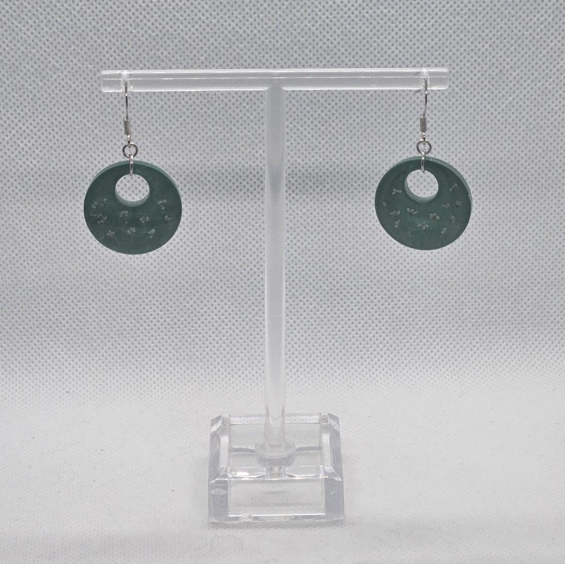 Boucles d'oreilles en résine