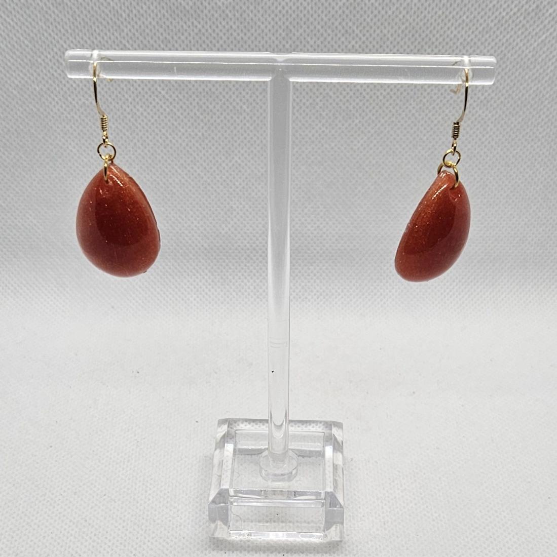 Boucles d'oreilles en résine
