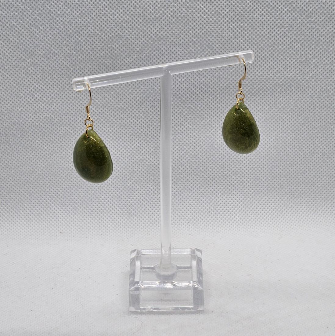Boucles d'oreilles en résine