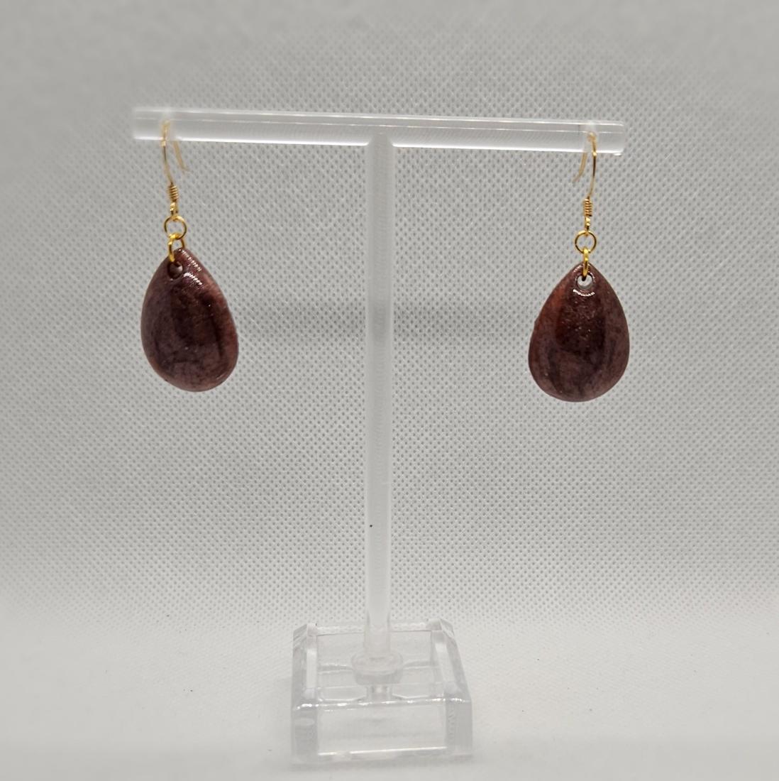 Boucles d'oreilles en résine