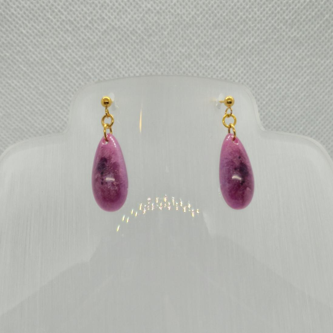 Boucles d'oreilles en résine